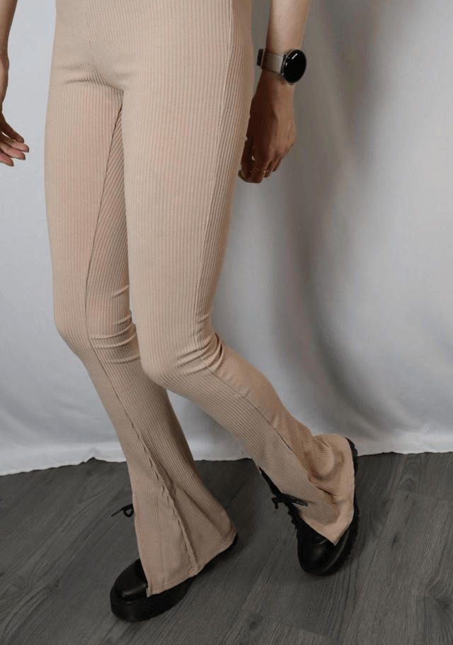 Front Split Flare Trousers