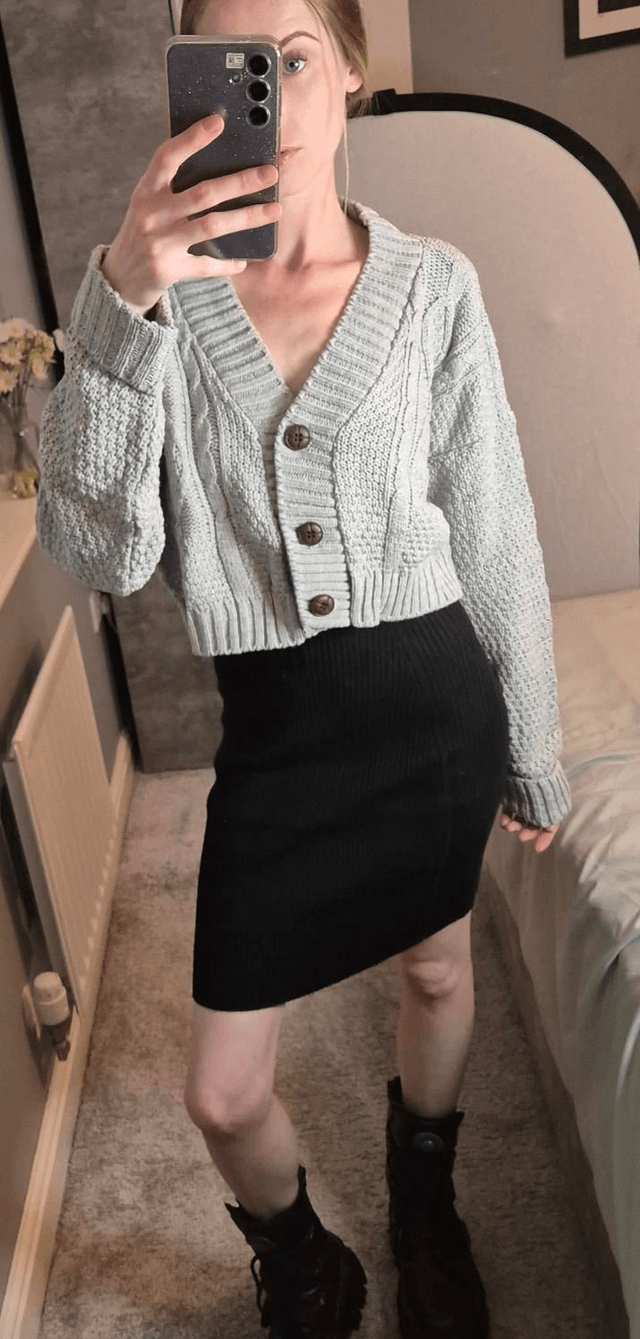 Crop Knitted Cardigan