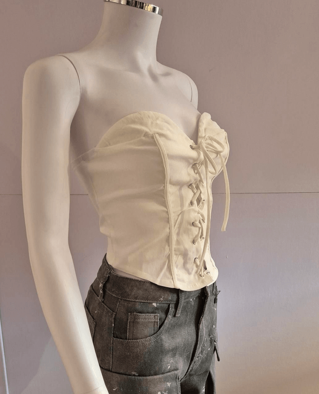 Stretch Strapless Corset Top