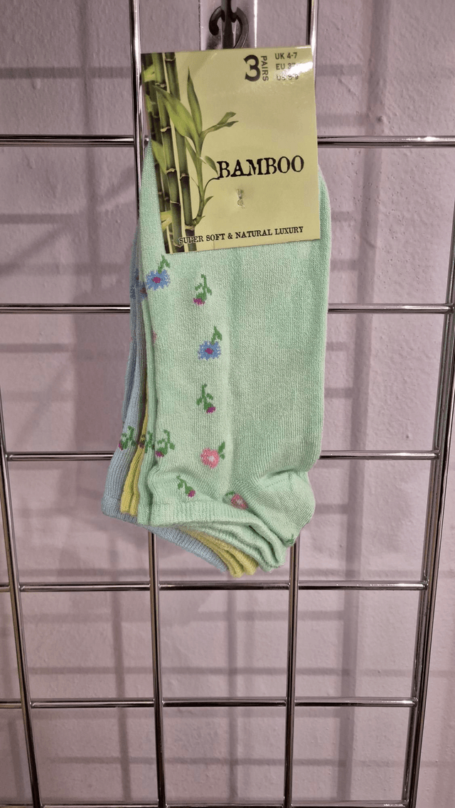 Flower Bamboo Trainer Socks