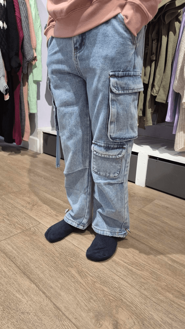 Girls Cargo Jeans
