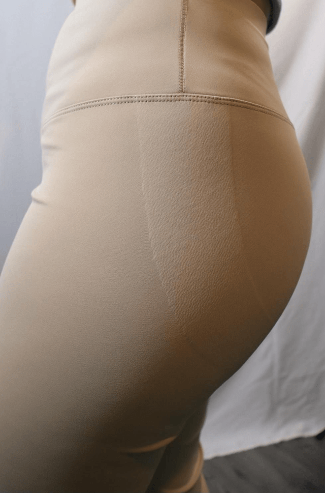 Beige Flare Yoga Pants