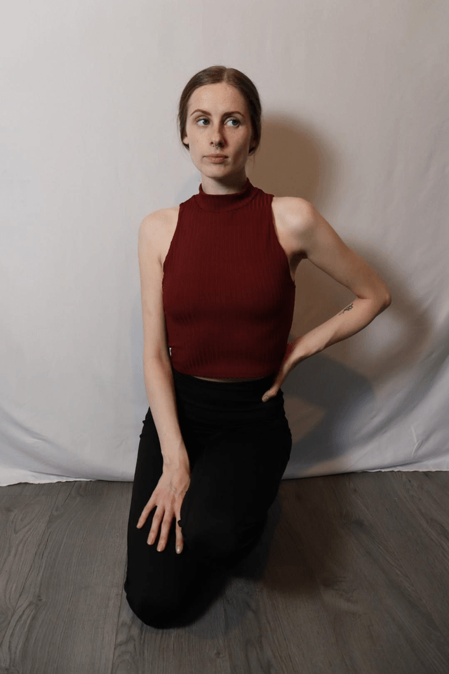 High Neck Crop Top