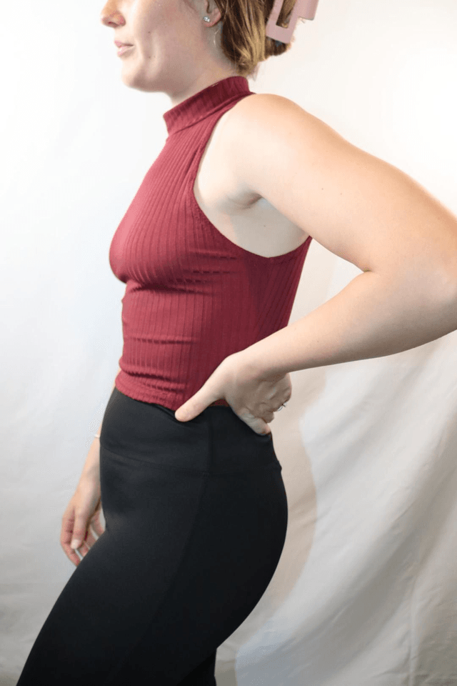 High Neck Crop Top