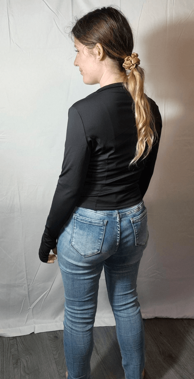Raw Hem Skinny Jeans