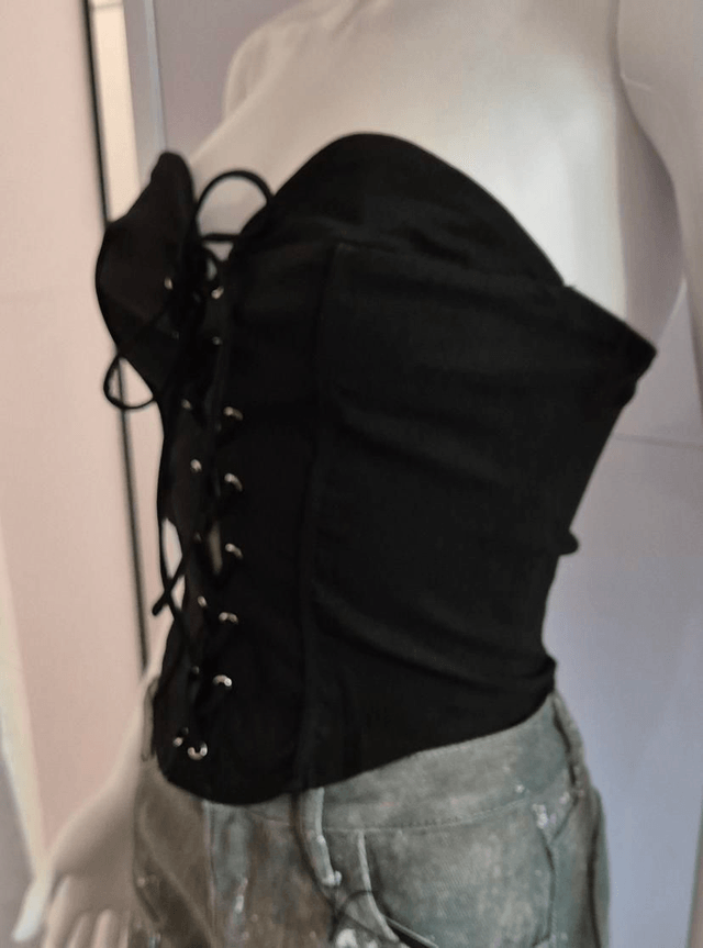 Stretch Strapless Corset Top