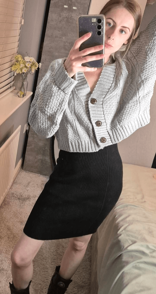 Crop Knitted Cardigan