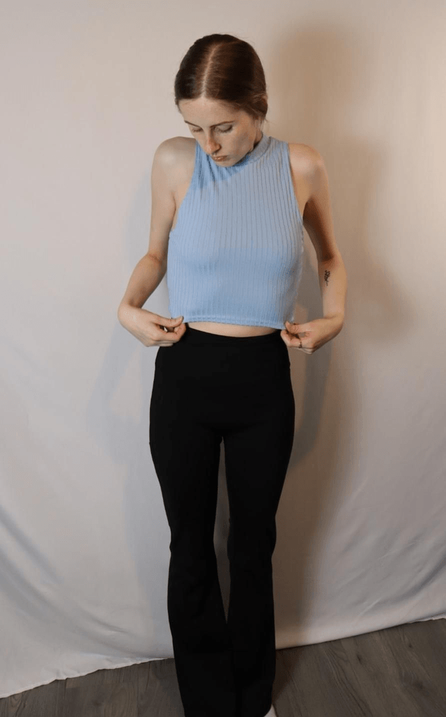 High Neck Crop Top