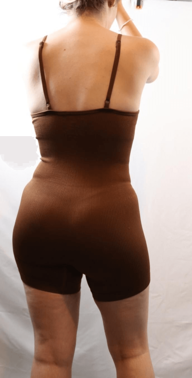 Ribbed Thin Strap Bodysuit