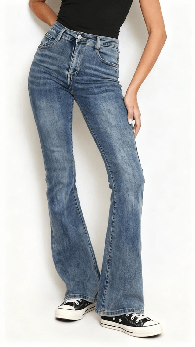 Vintage denim fit & flare Jeans