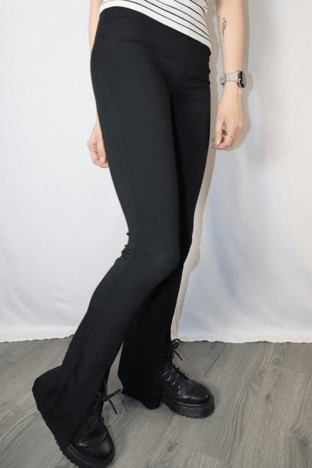 Front Split Flare Trousers