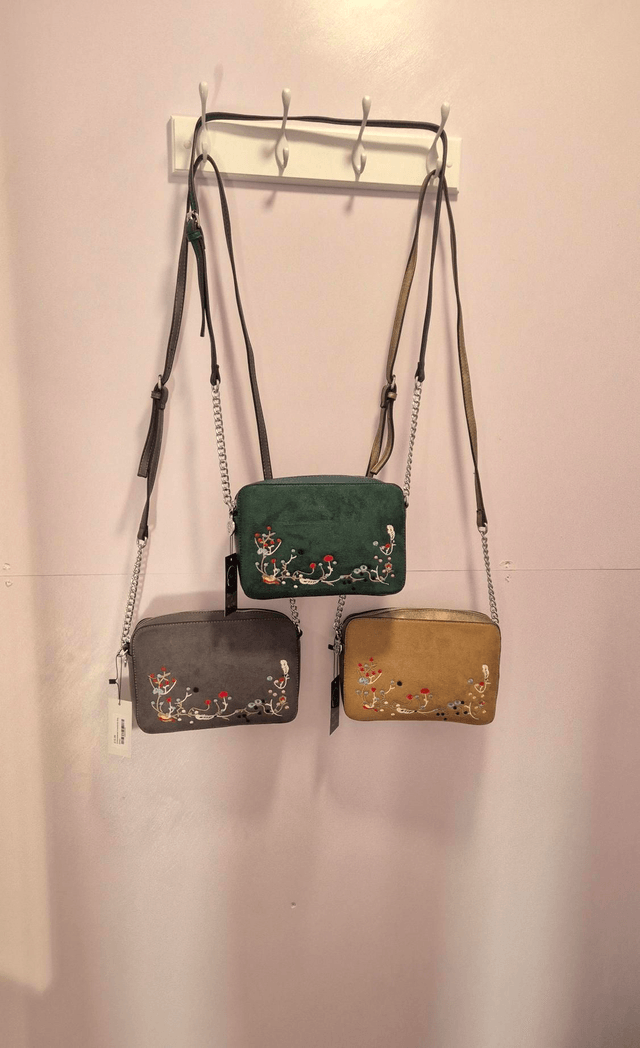 Embroidered Crossbody Bag
