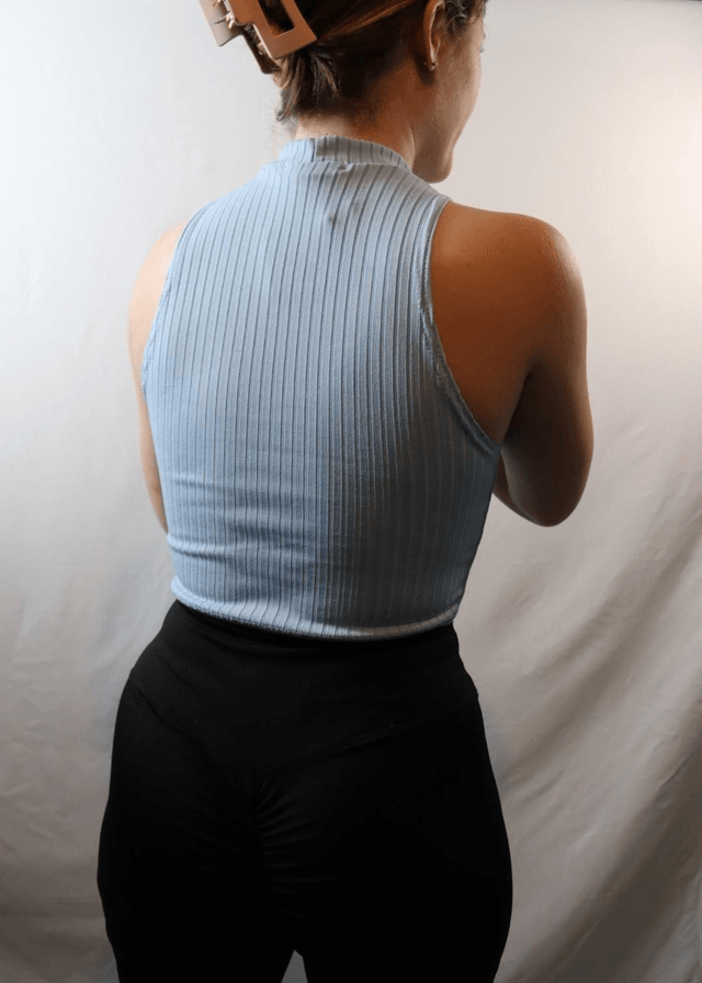 High Neck Crop Top