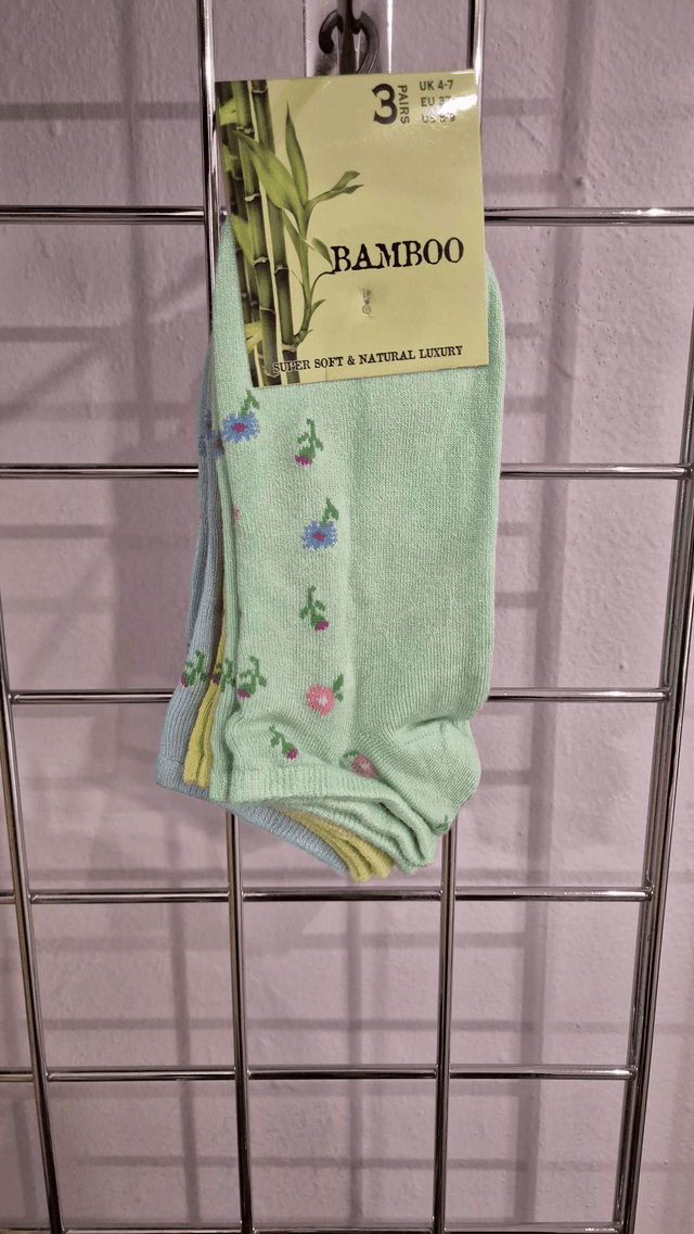Flower Bamboo Trainer Socks