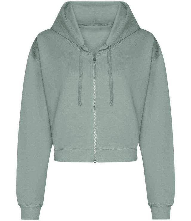 Cropped Zip Hoodie