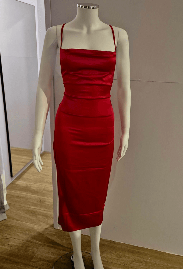Cowl Midi Dress