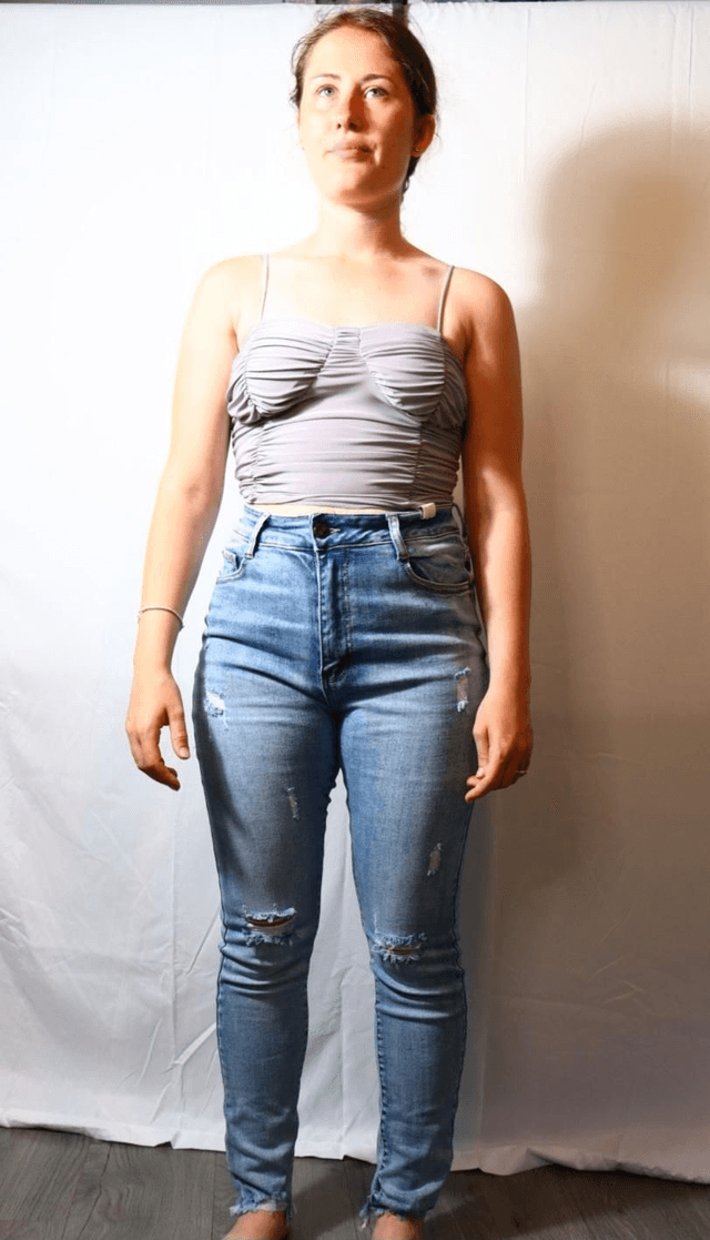 Grey Crop Top