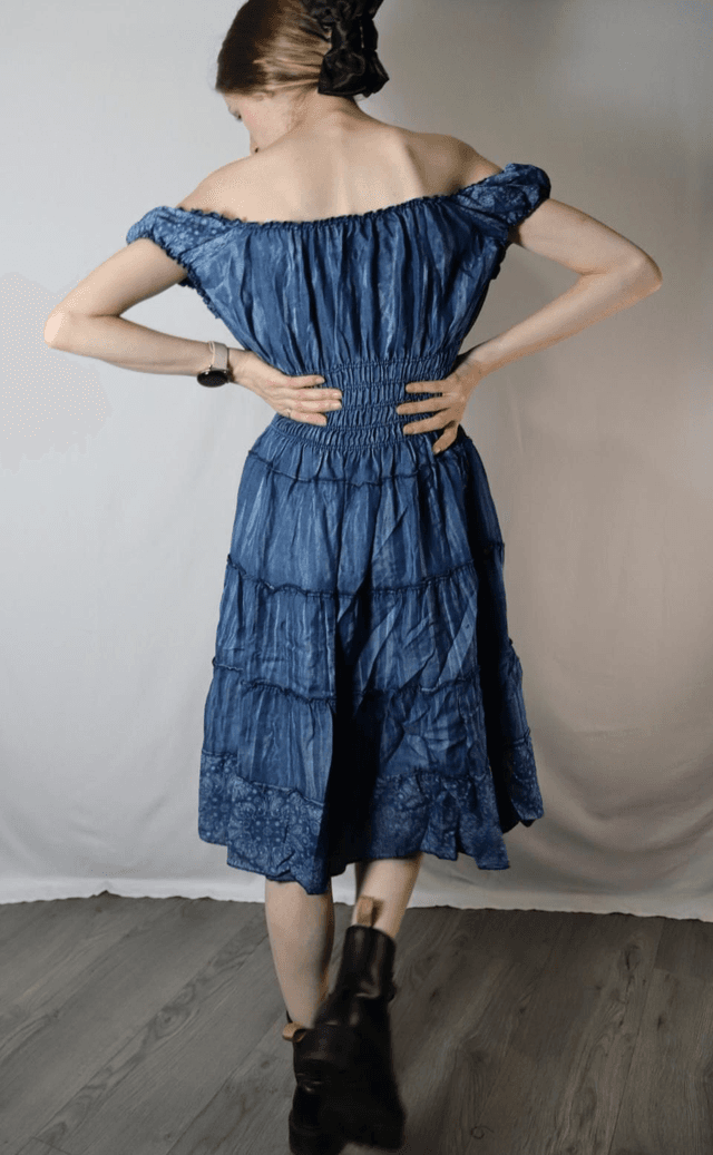 Short Denim Look Dress